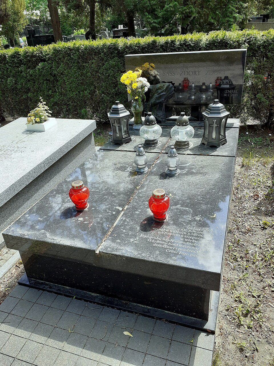 Grób Barbary Sass-Zdort na Powązkach Wojskowych