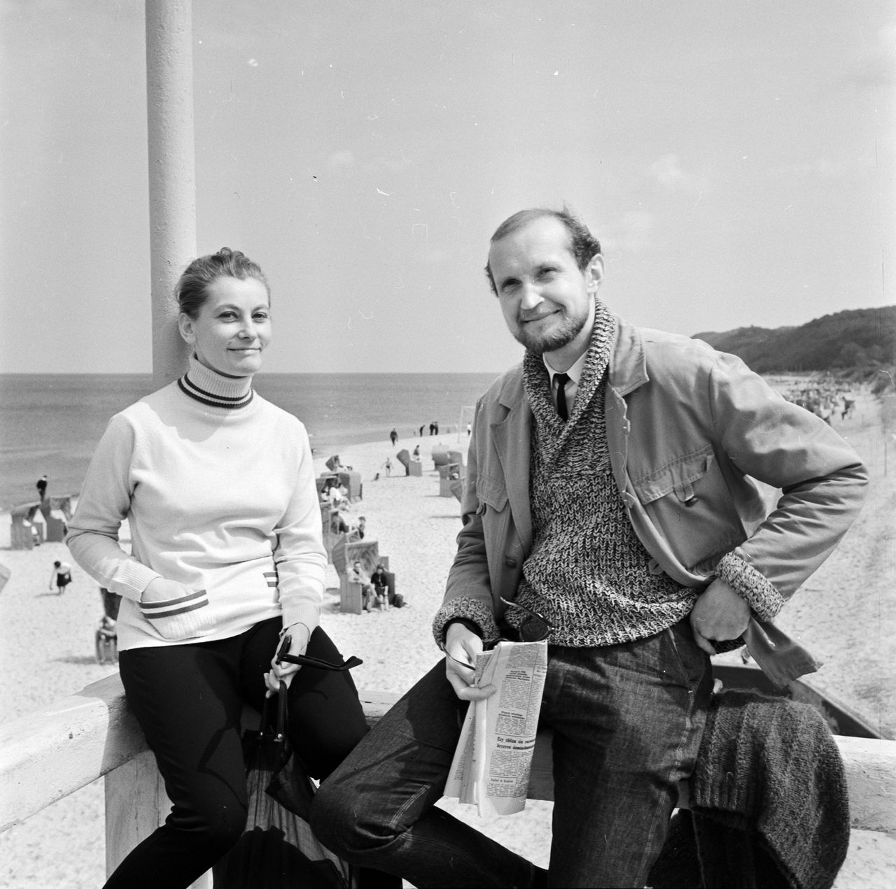 Barbara Horawianka i Mieczysław Voit, 1965 rok.