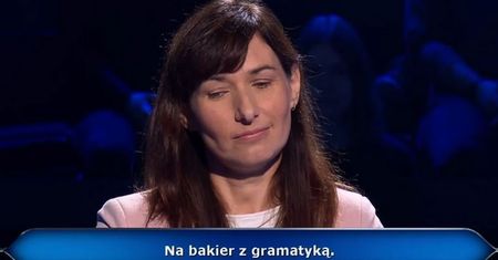 "Milionerzy": pytanie było banalne. Uczestniczkę pokonała gramatyka