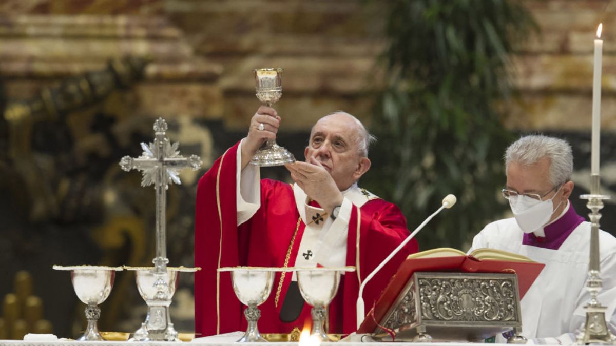 papież Franciszek msza sw. kosciol komunia sw. eucharystia joe biden usa
