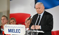 Prezes PiS podał nowy kurs euro. "Można prosić adres kantoru?"