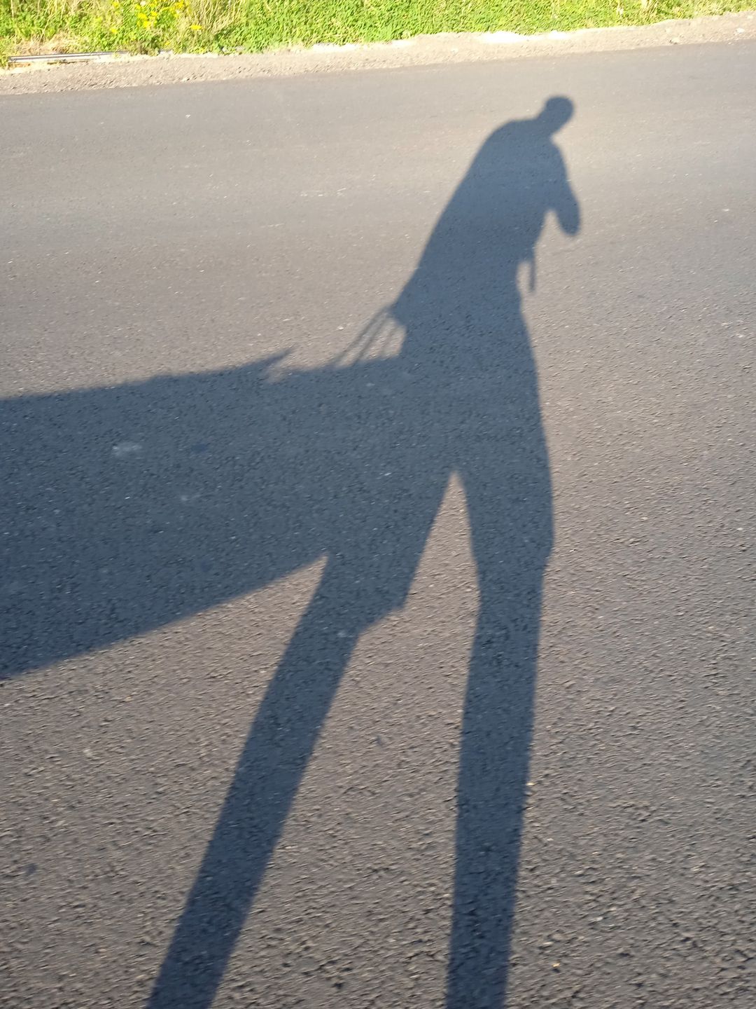 Cień Jacka podczas 17 km przenoski