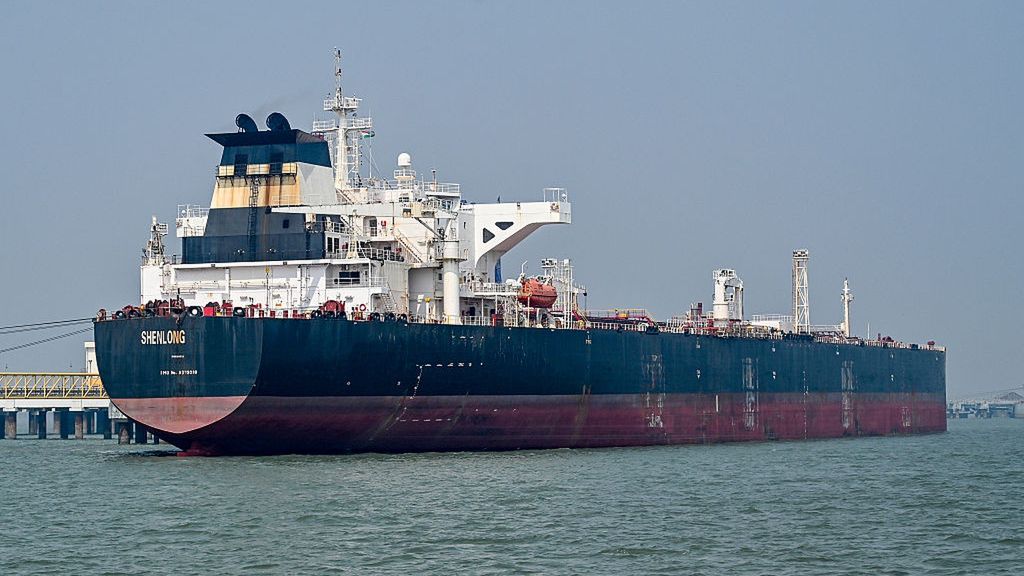 Oil Tanker Shenlong Reaches India Via Strait Of Hormuz Amid Tensions
MUMBAI, INDIA  MARCH 12: The Liberia-flagged crude oil tanker Shenlong Suezmax successfully docked at Mumbai Port after navigating the high-risk Strait of Hormuz amid the intensifying West Asia conflict on March 11, 2026 in Mumbai, India. The vessel, which arrived from Saudi Arabia's Ras Tanura port, is the first India-bound tanker to pierce the de facto maritime blockade following recent military strikes involving the U.S., Israel, and Iran. (Photo by Raju Shinde/Hindustan Times via Getty Images)
Hindustan Times
