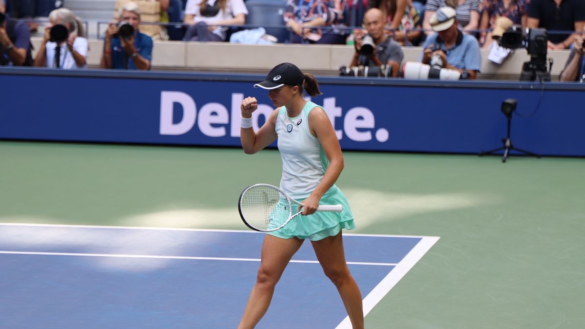 Iga Świątek podczas finału US Open