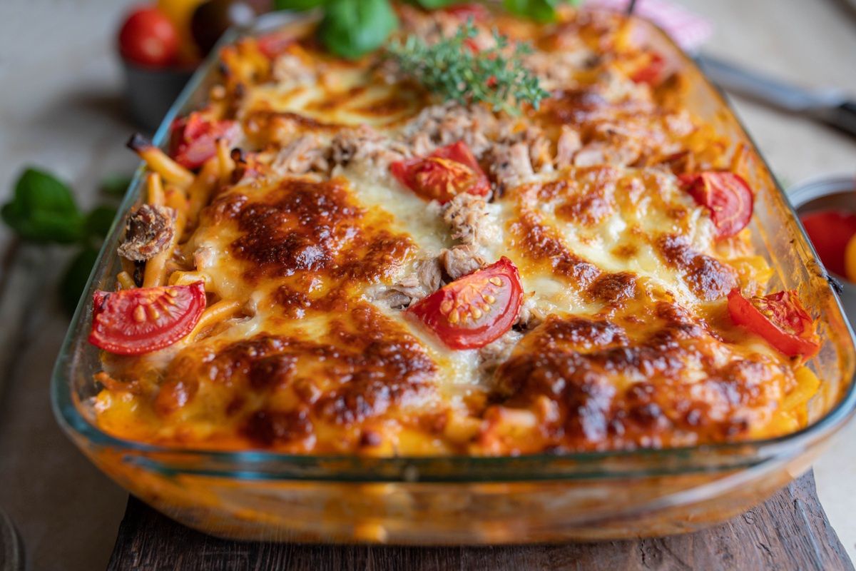 Zapiekanka makaronowa bez mięsa
