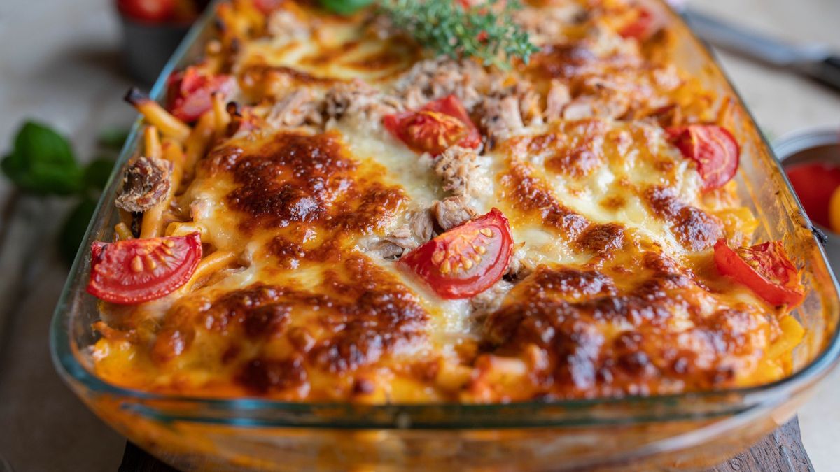 Zapiekanka makaronowa bez mięsa