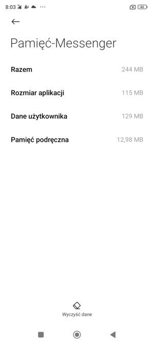 Android aplikacje czyszczenie danych