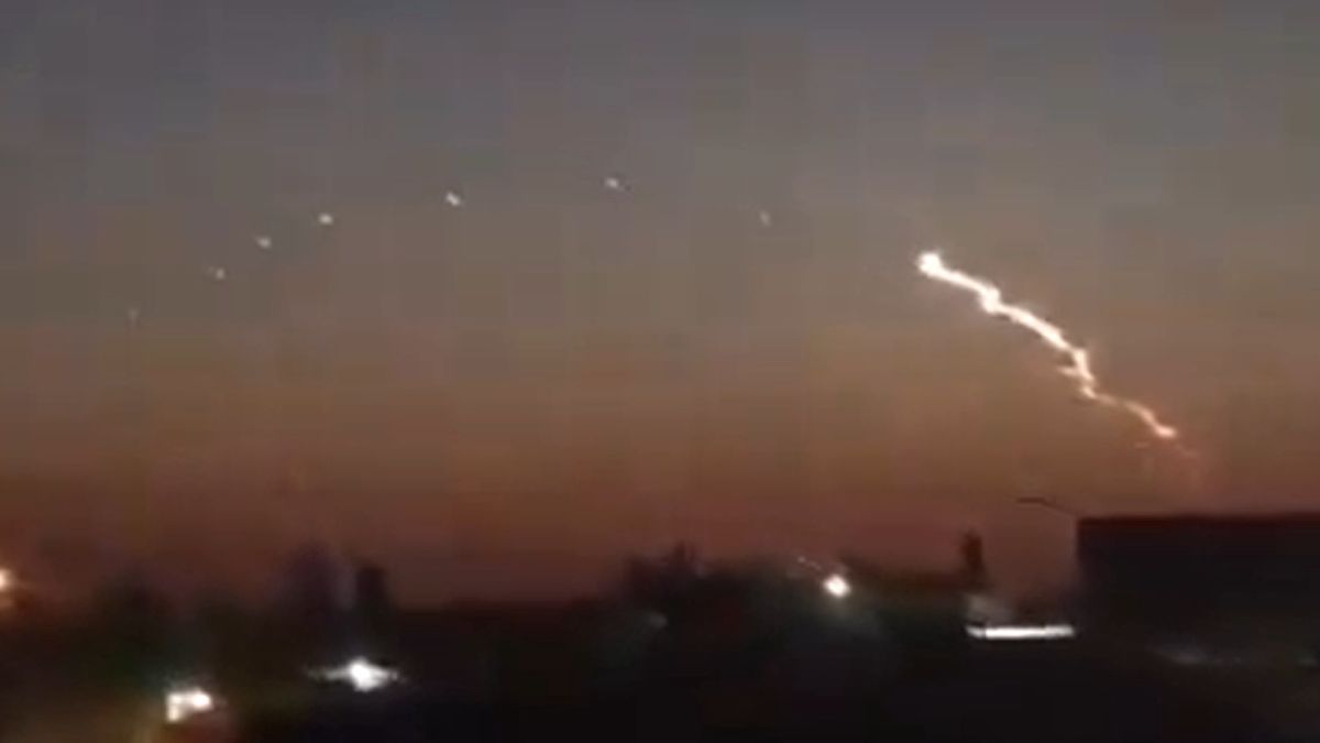 Test rakiety nad Iranem