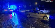 Bielsko-Biała. 15-latek wjechał do rowu BMW, które skradł kilka godzin wcześniej