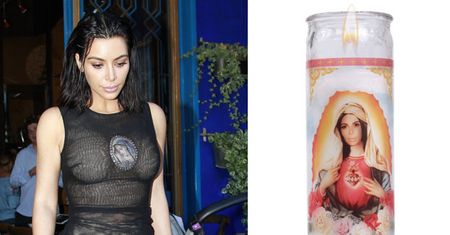 Kim Kardashian jako Matka Boska na świecy do modlitwy! (FOTO)