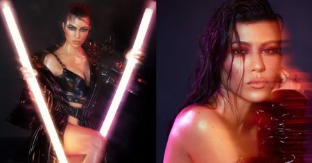 Wydęte usta Kourtney Kardashian promują kosmetyki siostry