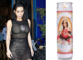 Kim Kardashian jako Matka Boska na świecy do modlitwy! (FOTO)