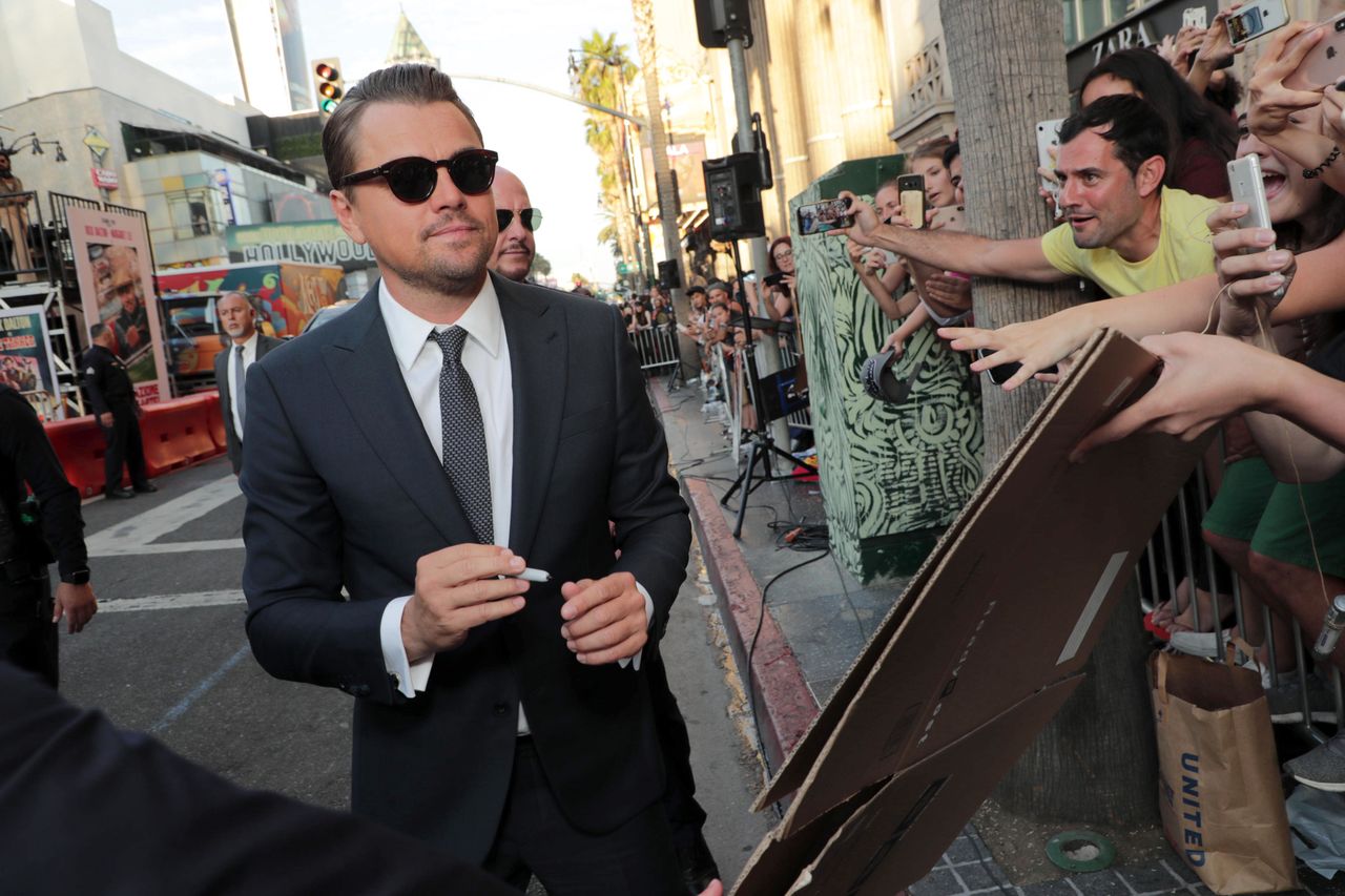 Hollywood, CA - July 22, 2019: Leonardo DiCaprio at the Premiere of Sony Pictures "Once Upon A Time In Hollywood" at the TCL Chinese Theatre.  (Photo by Eric Charbonneau/Getty Images for Sony Pictures/for Sony Pictures/Shutterstock) seen at Sony Pictures' "Once Upon A Time In Hollywood" film premiere, Arrivals, TCL Chinese Theatre, Hollywood, CA, USA - 22 July 2019 (Photo by Eric Charbonneau)