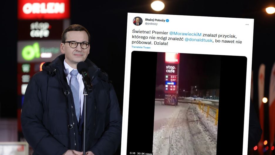 Obniżka cen paliw. Błażej Poboży o działaniach premiera