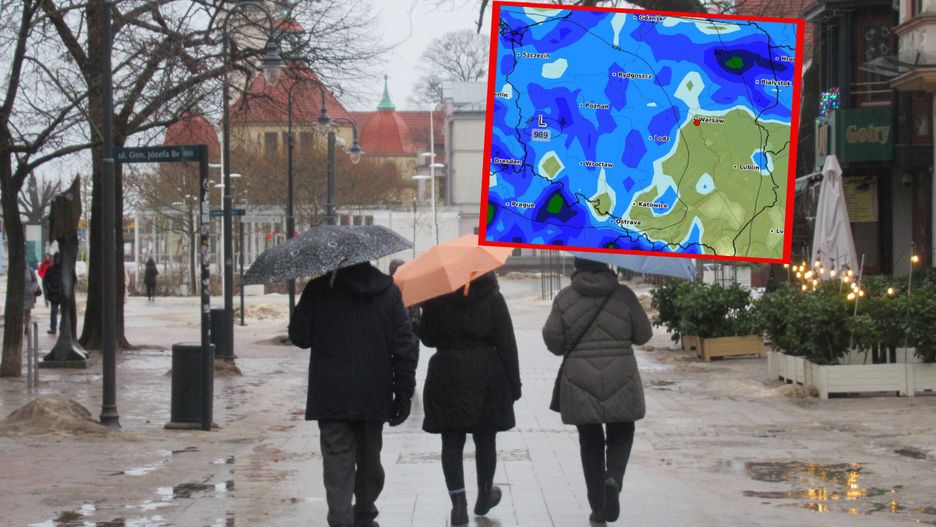 Zachmurzenie nad Polsk w niedzielę