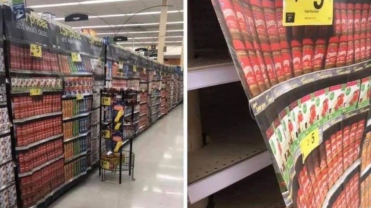 Właściciele sklepów próbują ukryć brak towarów 