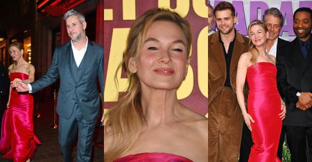 Renée Zellweger lśni na londyńskiej premierze nowej Bridget Jones. Media już plotkują o jej ZARĘCZYNACH z ukochanym