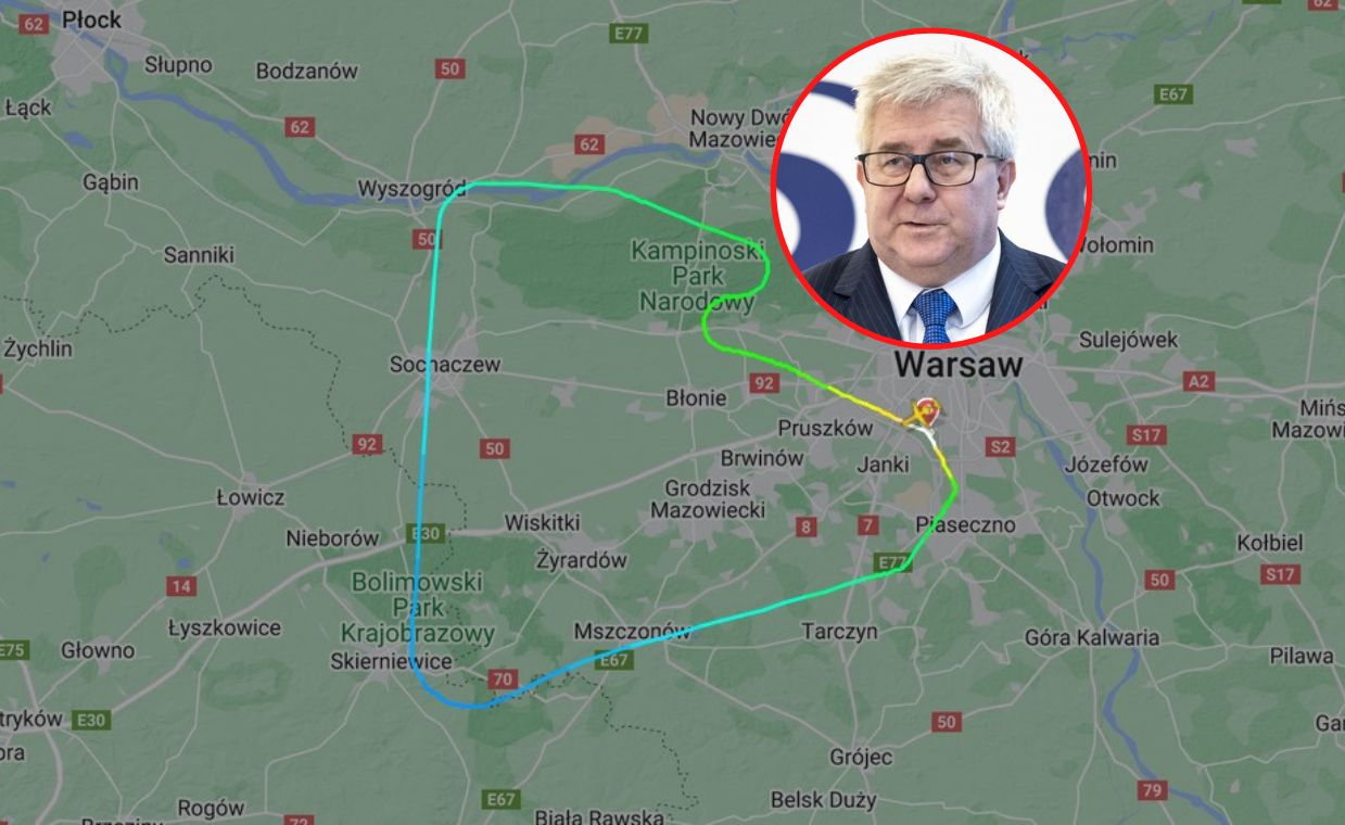 Ryszard Czarnecki opisuje, co zdarzyło się w samolocie