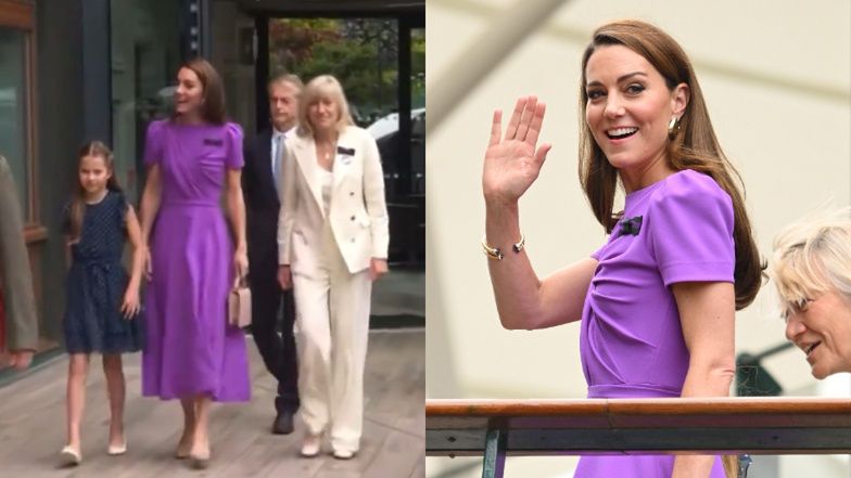 Kate Middleton z córką na meczu