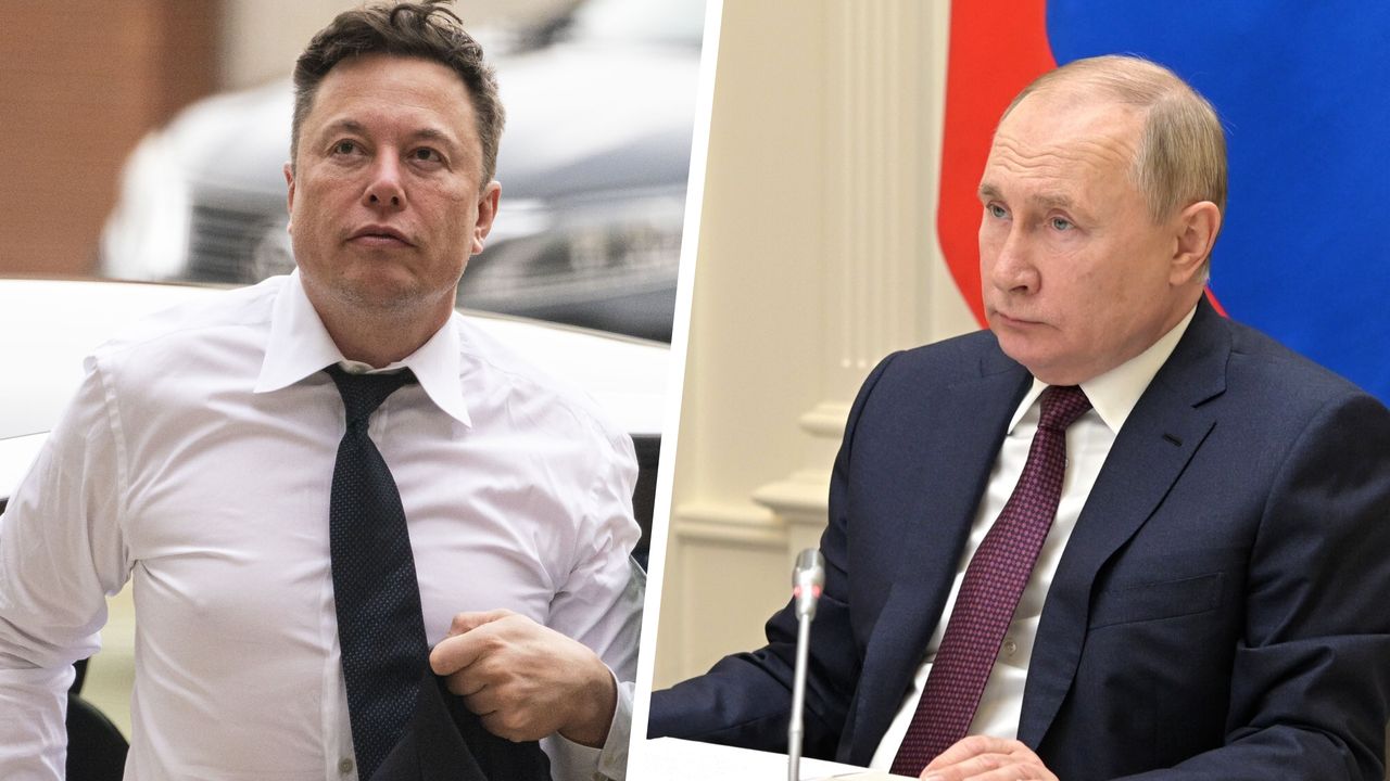 Musk: Al Drago/Bloomberg via Getty Images
Putin: Kremlin Press Service/Anadolu Agency via Getty Images