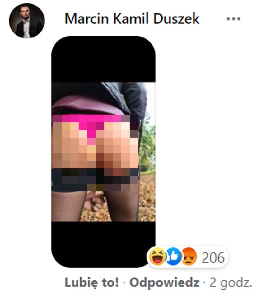 Afera na profilu posła Duszka