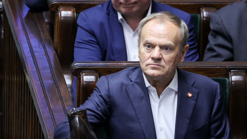 Donald Tusk podczas posiedzenia Sejmu