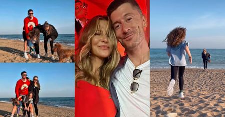 U Lewandowskich czas dla rodziny. Ania pokazała, jak razem z Robertem i córkami hasali po plaży. Fajnie tam mają?