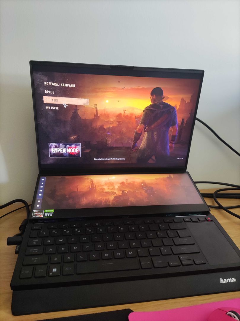 Dying Light 2 na laptopie ASUS ROG Zephyrus Duo 16