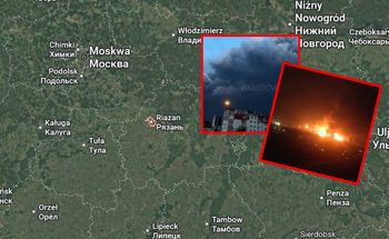 Uderzenie w rosyjską rafinerię w Riazaniu. Doszło do pożaru