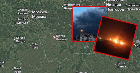 Uderzenie w rosyjską rafinerię w Riazaniu. Doszło do pożaru