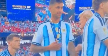 Głośno o zachowaniu piłkarza Argentyny. Tak potraktował Trumpa