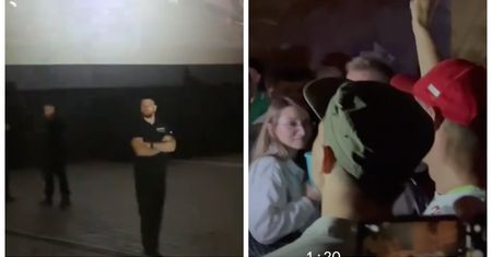 Przyszli na film. Skandowali, że "tylko świnie siedzą w kinie"