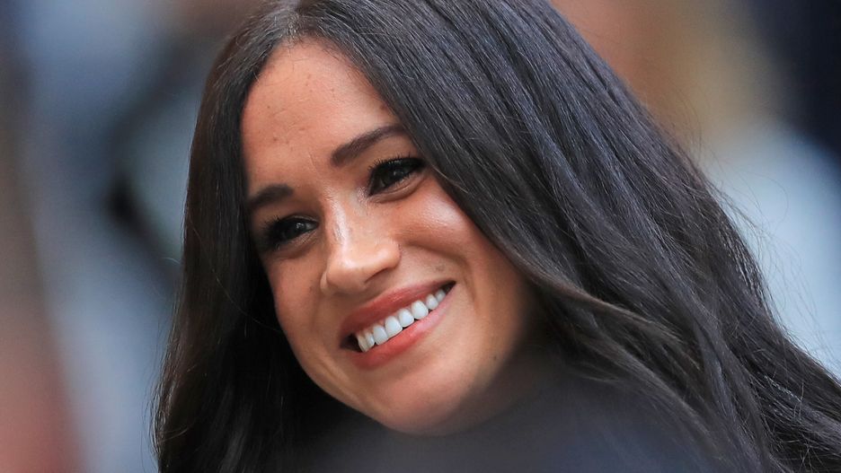 The Duchess of Sussex arriving for her visit to Canada House, central London, to meet with Canada's High Commissioner to the UK, Janice Charette, as well as staff, to thank them for the warm hospitality and support they received during their recent stay in Canada. (Photo by Aaron Chown/PA Images via Getty Images)