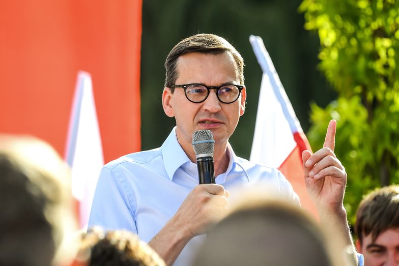 Na zdjęciu Mateusz Morawiecki w Rypinie