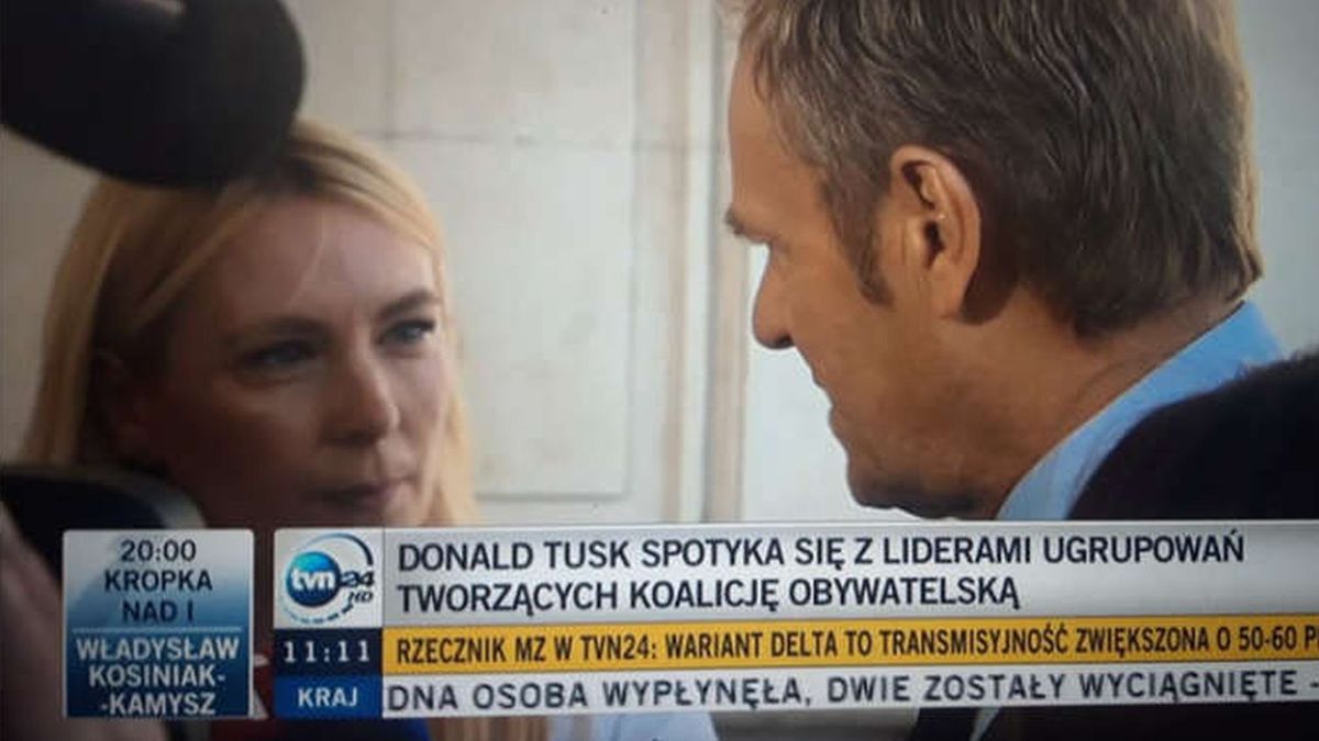Donald Tusk kłócił się z dziennikarzami TVP