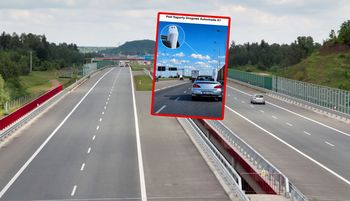 Zdjęcie kabrioletu na A1. "Policja poinformowana"