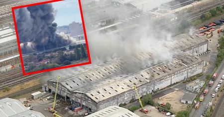 Ogromny pożar w Londynie. Nad miastem unosił się słup dymu