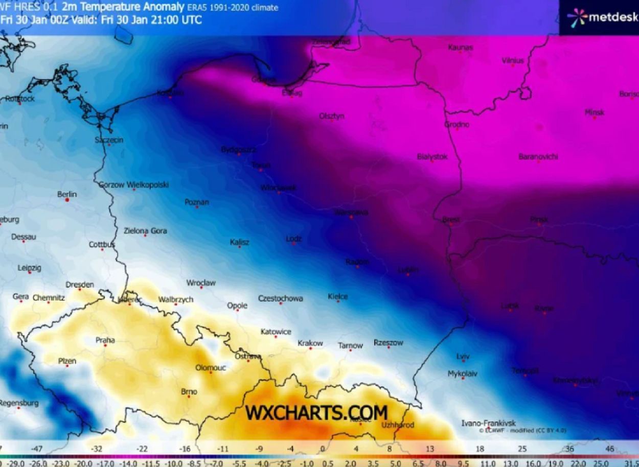 Potężny mróz nadciąga. Nawet -27 stopni Celsjusza