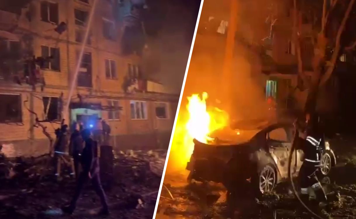 Russische Bombe trifft Wohnblock in Charkiw: Acht Verletzte