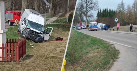 Pijany kierowca busa wjechał w rodzinę z dzieckiem