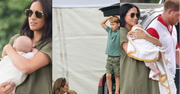Meghan Markle zabrała Archiego na mecz polo! Towarzystwa dotrzymywała jej Kate Middleton wraz z dziećmi