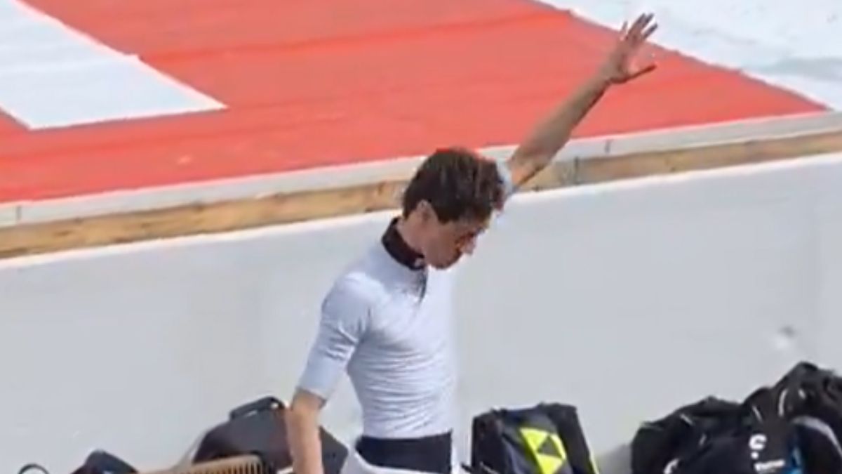 Kamil Stoch zatańczył po ostatnim skoku w karierze.