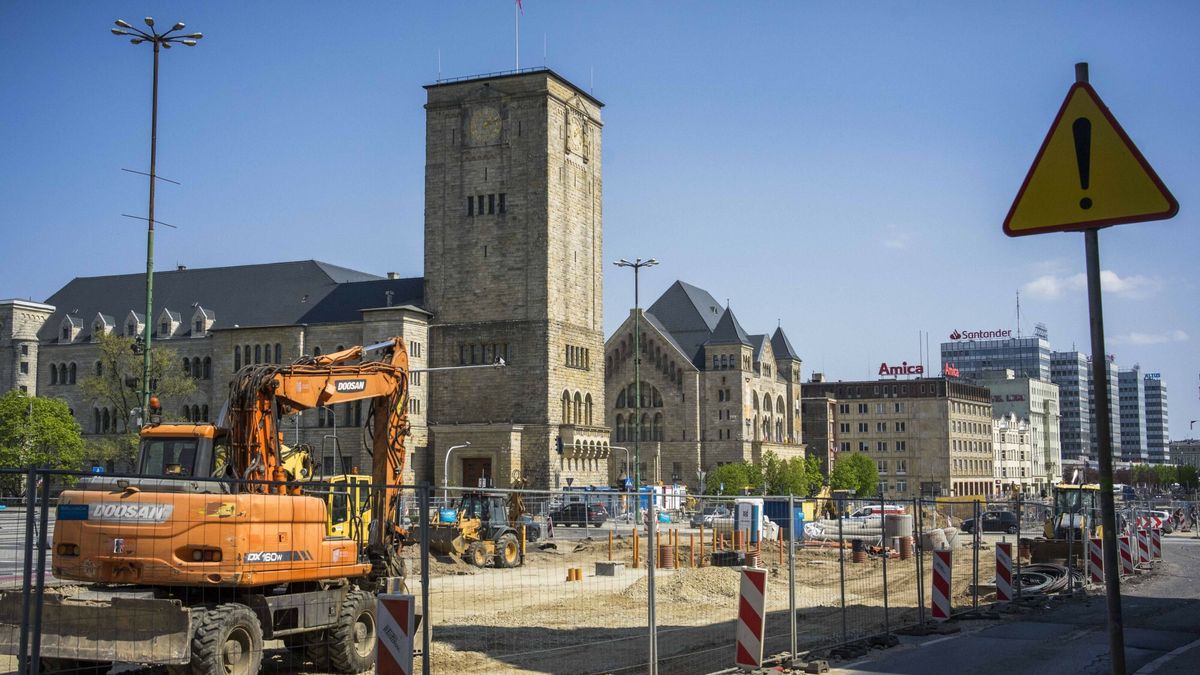 Poznań rozkopany, remonty w centrum miasta