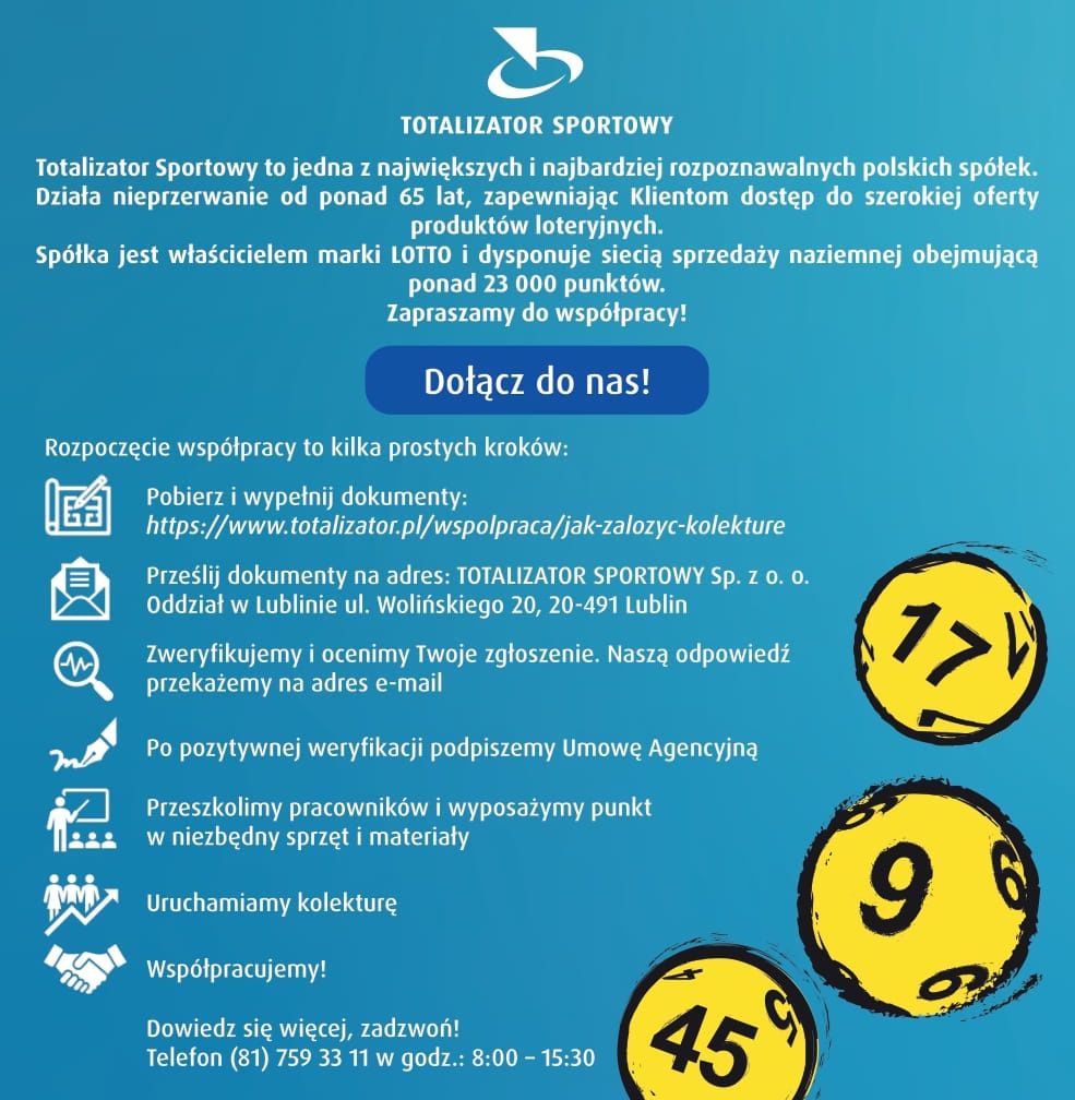 Dołącz do Totalizatora Sportowego