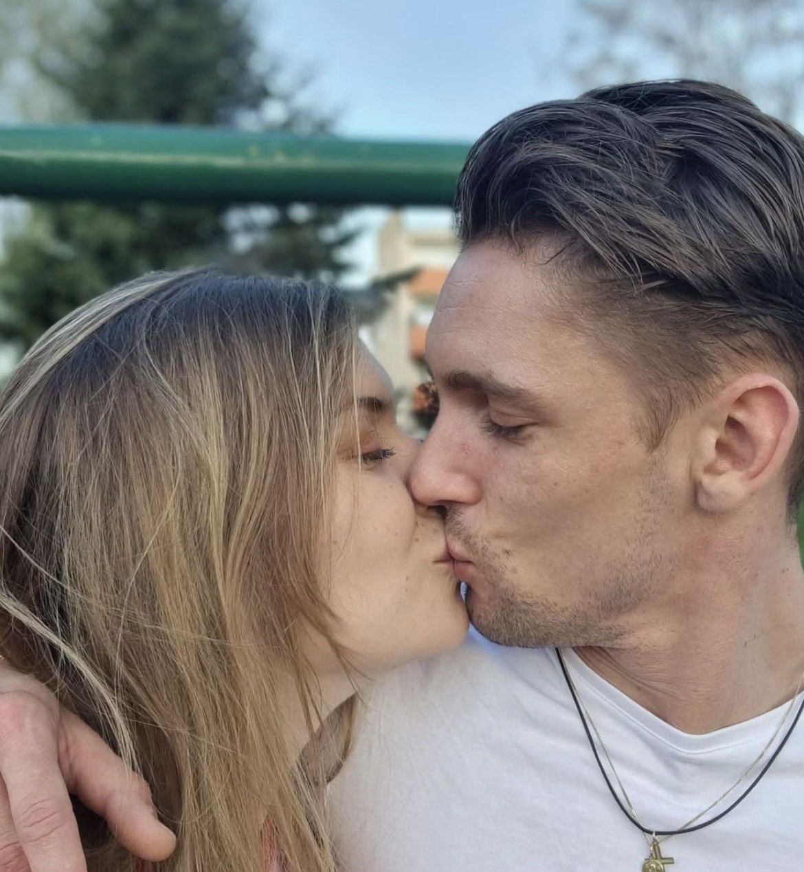 Filip Gurłacz z żoną