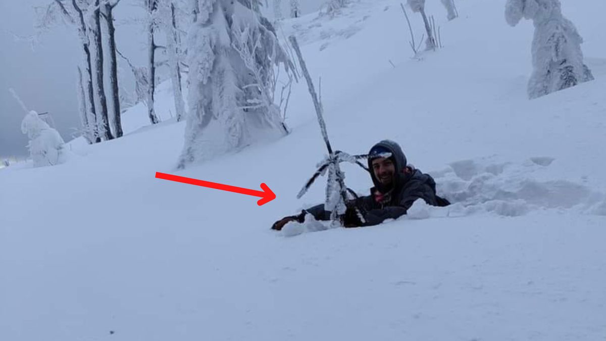 Taki widok w górach. Zaspy wyższe od ludzi