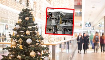 Poszli do galerii. A tam taki widok. Aż zrobili zdjęcia