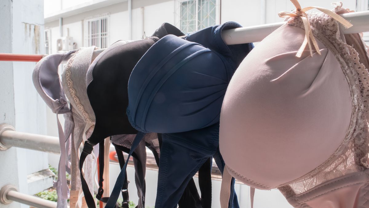 Łupem mężczyzny była rozwieszona po praniu bielizna