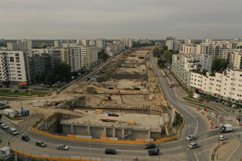 Budowa POW na skrzyżowaniu ulic KEN i Płaskowickiej