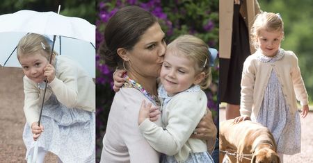 Księżniczka Estelle na urodzinach swojej mamy! Słodsza od George'a? (ZDJĘCIA)